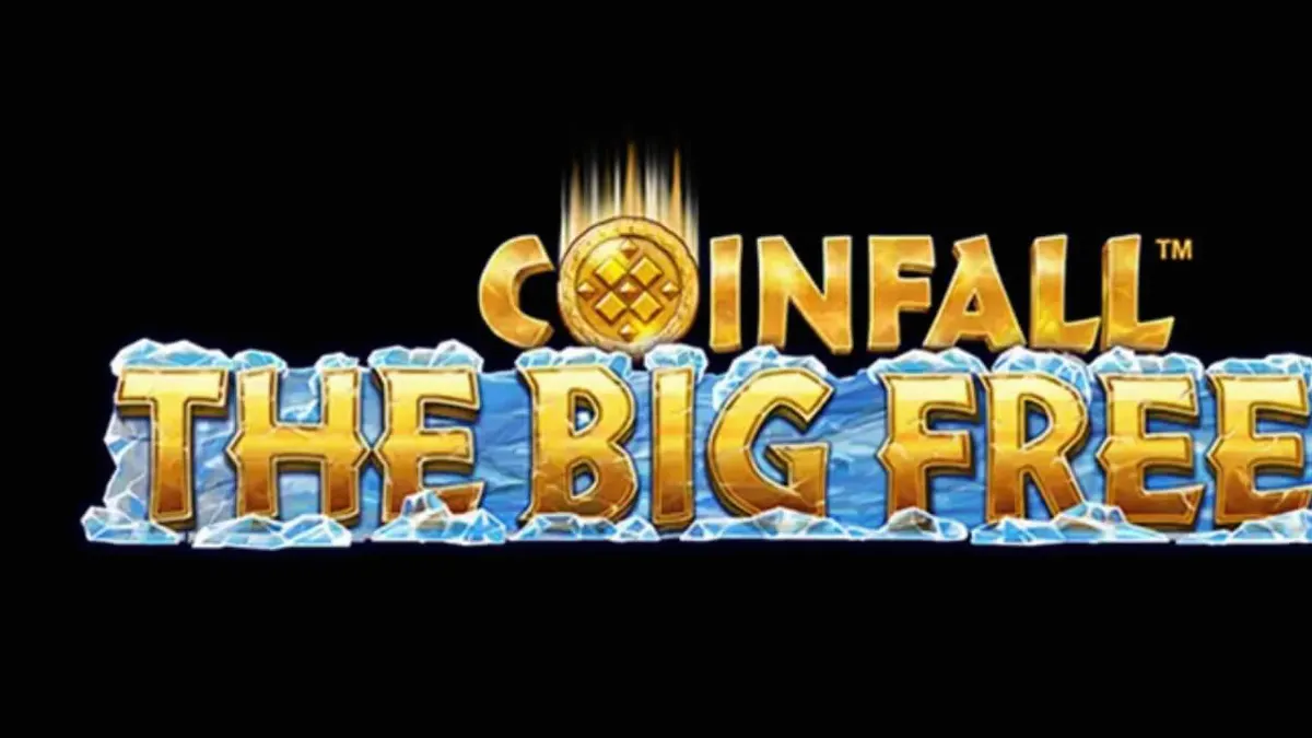 Visual neon dan es dalam slot Coinfall: The Big Freeze