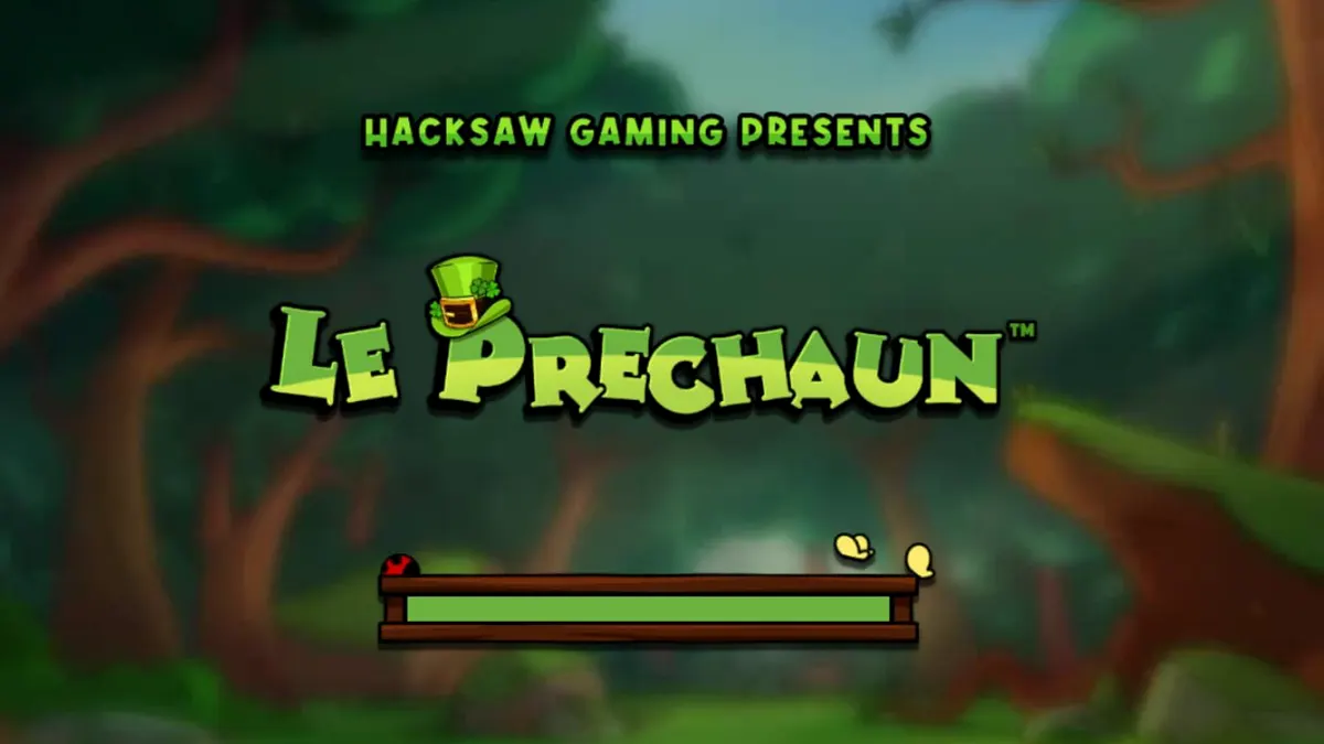 Le Prechaun slot dengan karakter rakun dan tema hutan Irlandia